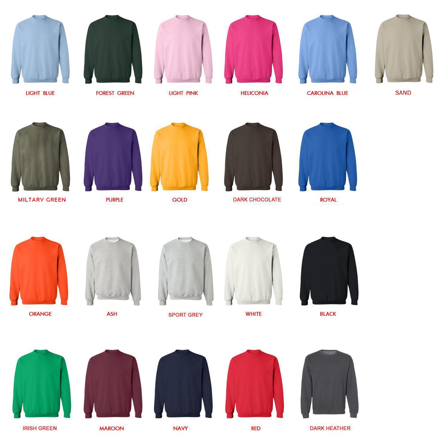 sweatshirt color chart - Cinnamoroll Merch