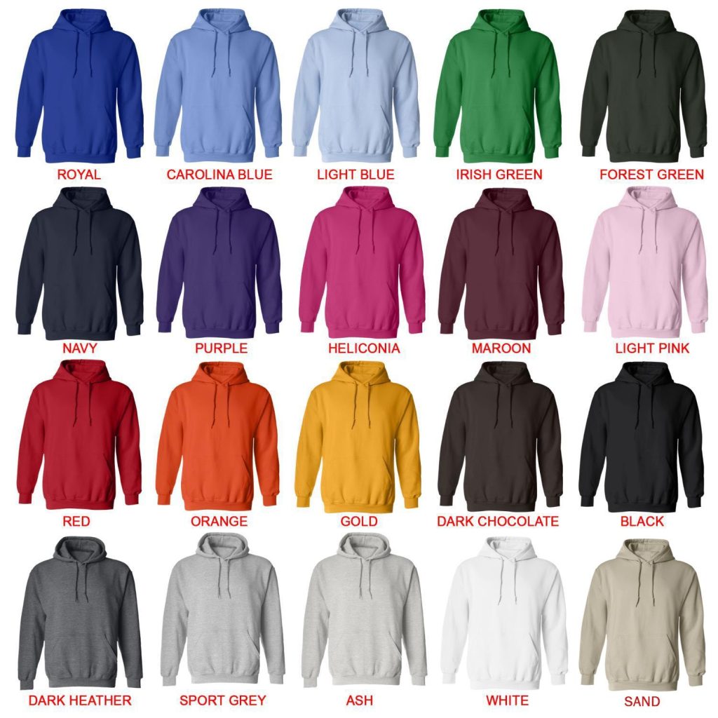 hoodie color chart - Cinnamoroll Merch